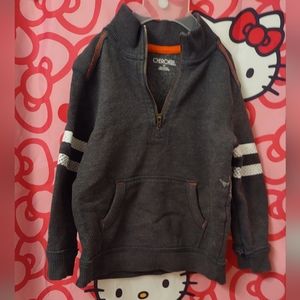 Cherokee boys half zip grey pullover sweater S 5T